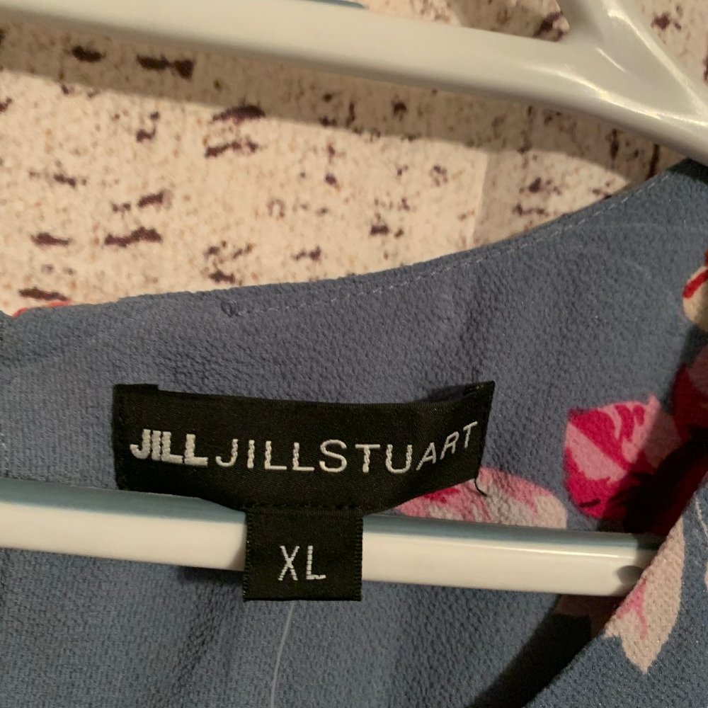 NEW JILL STUART FLORAL RUFFLE BLOUSE - Picture 3 of 4